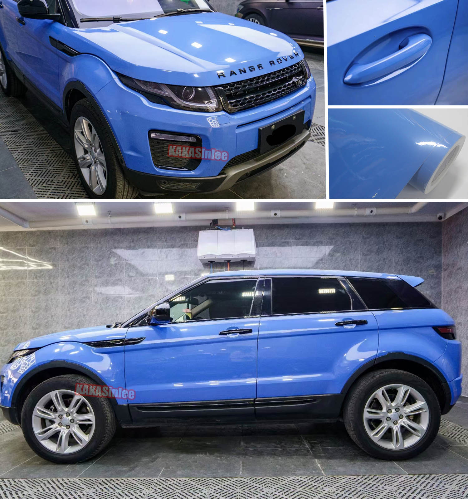 (PET) Ultra Glossy Crystal Car Vinyl Wrap Sticker Bubbles Free