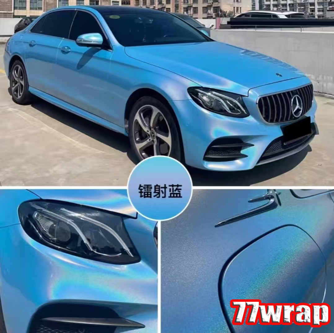 (PET) Glossy Metallic Iridescence Rainbow Mirror Car Vinyl Wrap Sticker