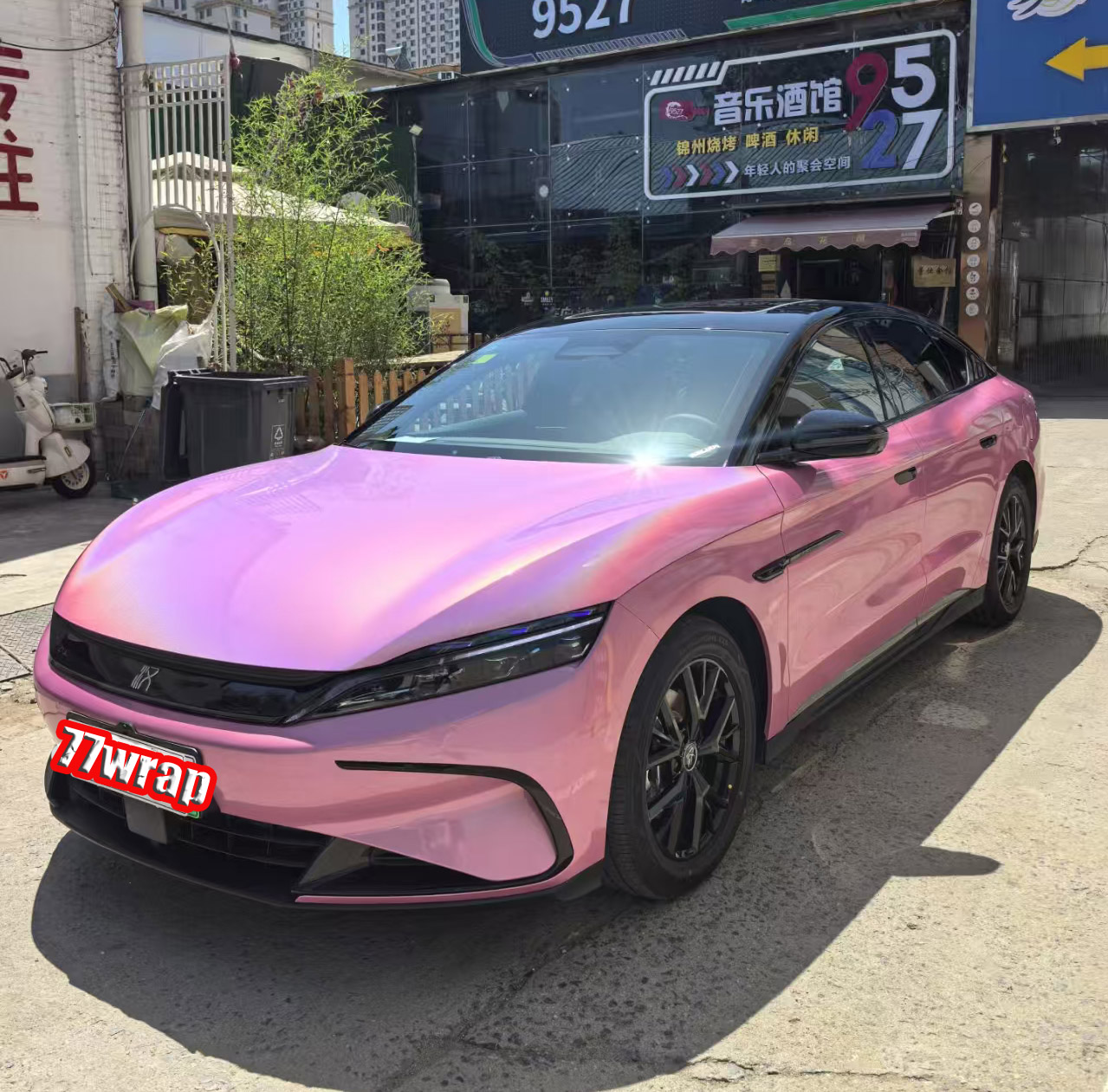 (PET) Glossy Metallic Iridescence Rainbow Mirror Car Vinyl Wrap Sticker