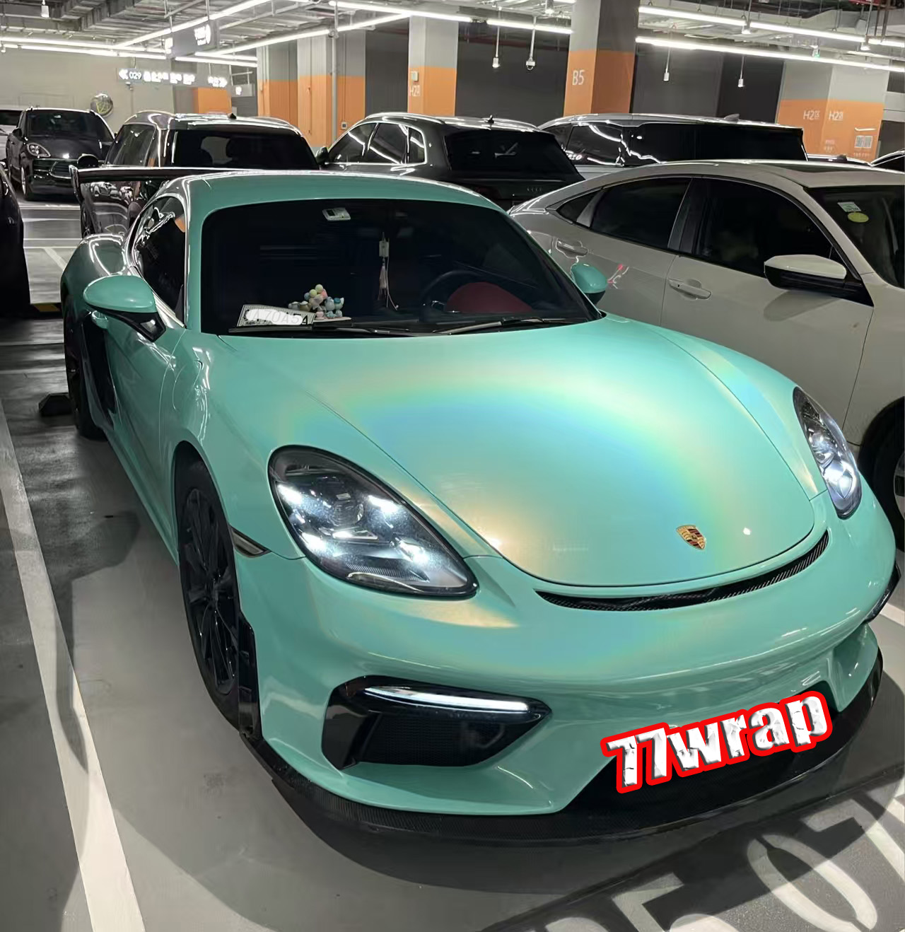 (PET) Glossy Metallic Iridescence Rainbow Mirror Car Vinyl Wrap Sticker