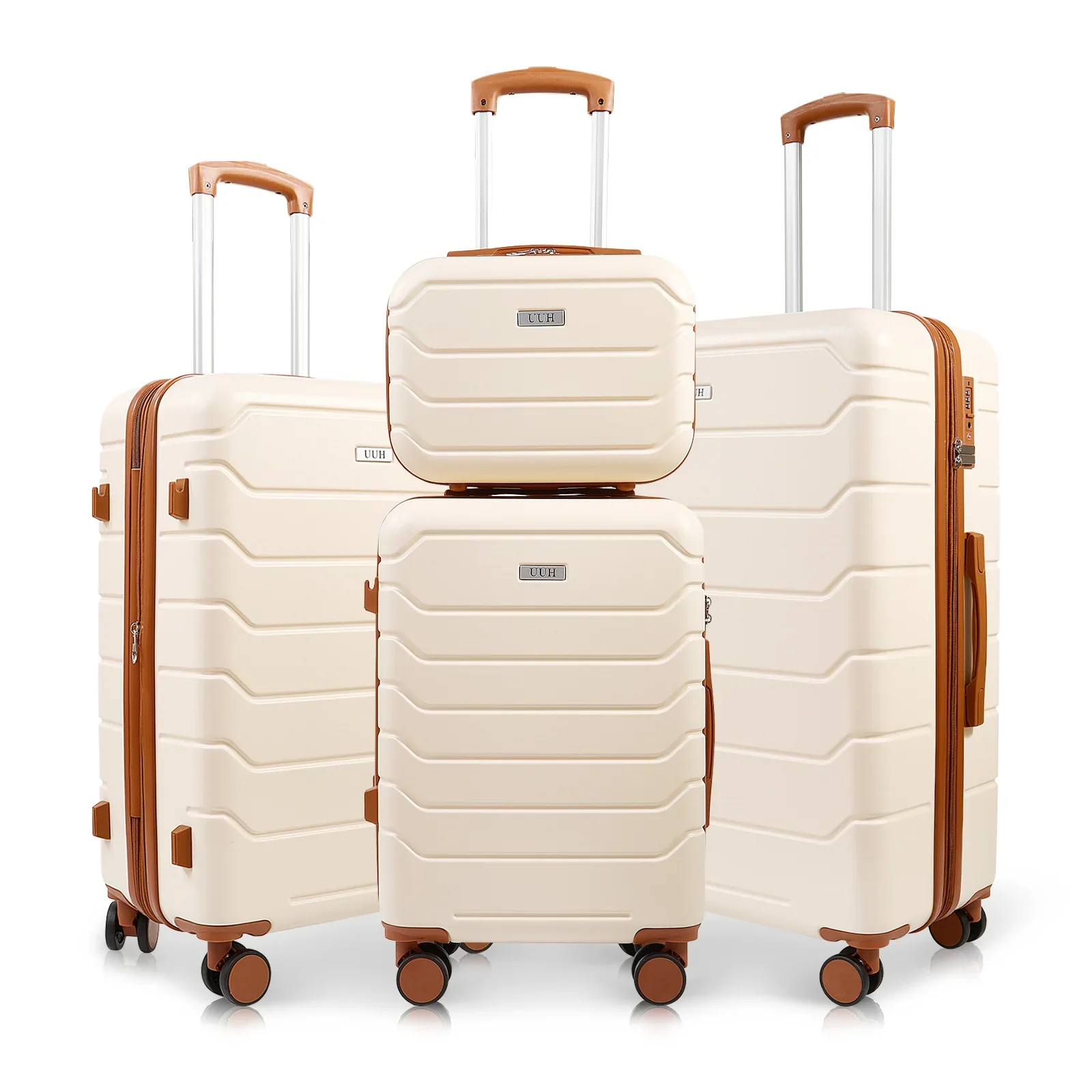 UUH Luggage Sets with TSA Locks - 3pcs/4pcs/6pcs Suitcases Sets-Travel and Moving Set