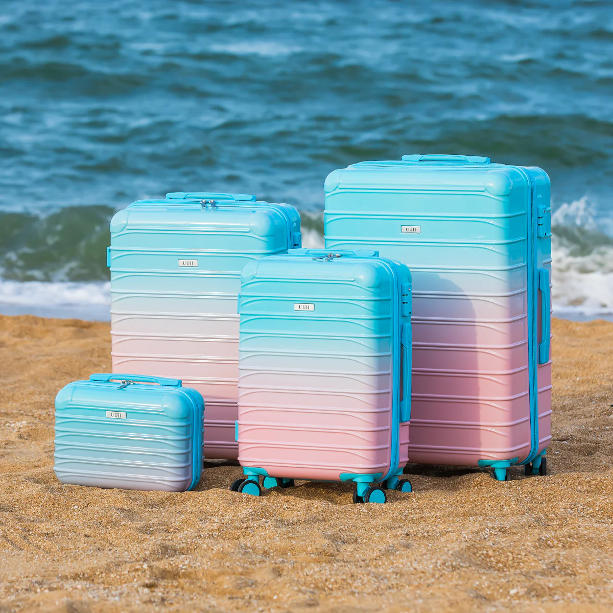 UUH Luggage Sets with TSA Locks - 3pcs/4pcs/6pcs Suitcases Sets-Travel and Moving Set