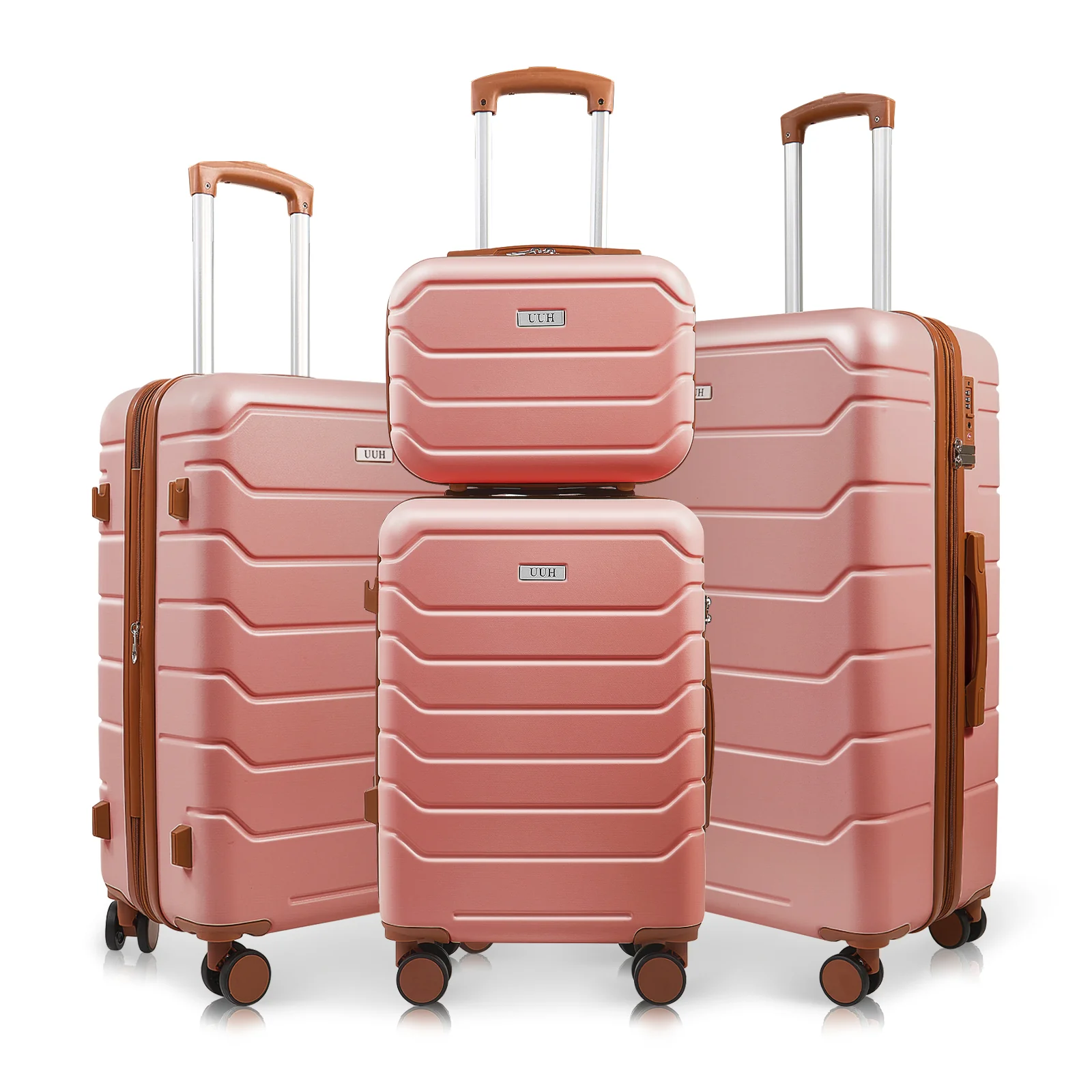 UUH 28-inch Luggage Family Travel 4-Piece Set – Buy 1 Get 3 Free (Includes 24/20/13-Inch)