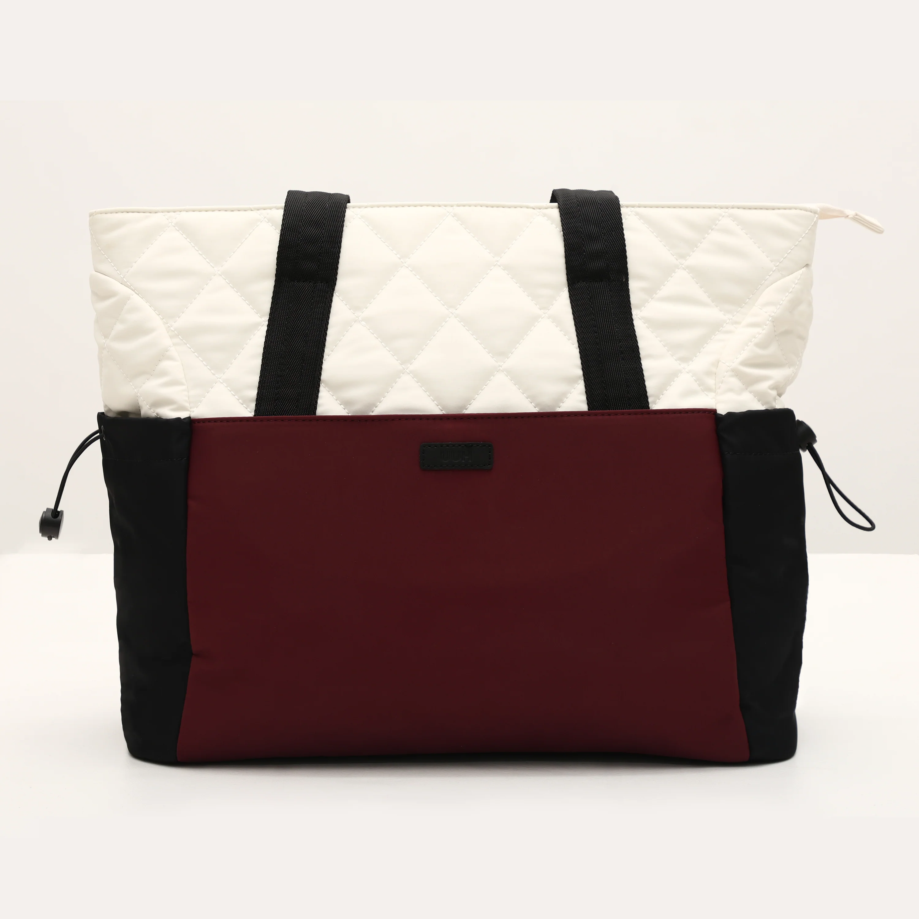 UUH-Modern Patchwork Tote with Pouch
