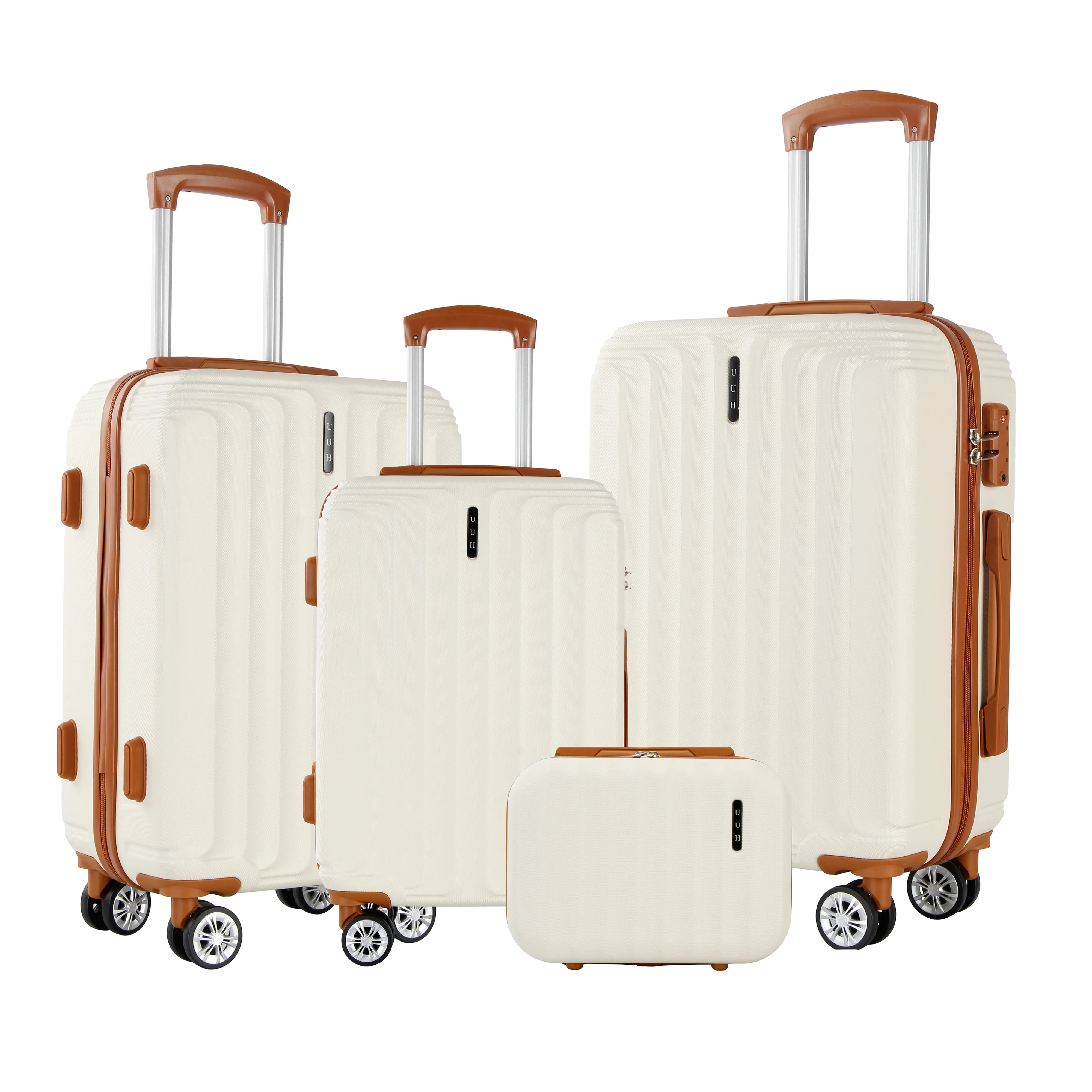 UUH 28-inch Luggage Family Travel 4-Piece Set – Buy 1 Get 3 Free (Includes 24/20/13-Inch)