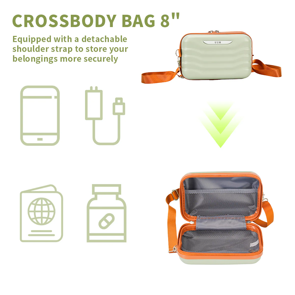 UUH Luxe - 5 Piece Luggage Set (8