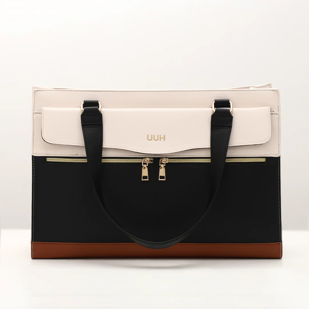 UUH-Travel Leather Tote with Pouch