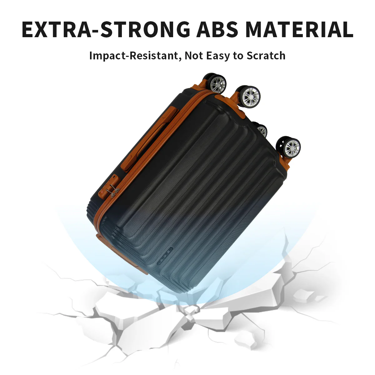 UUH Family Set 2.0 - 6 Piece Luggage Set Designer Suitcase Sets Lightweight  (14