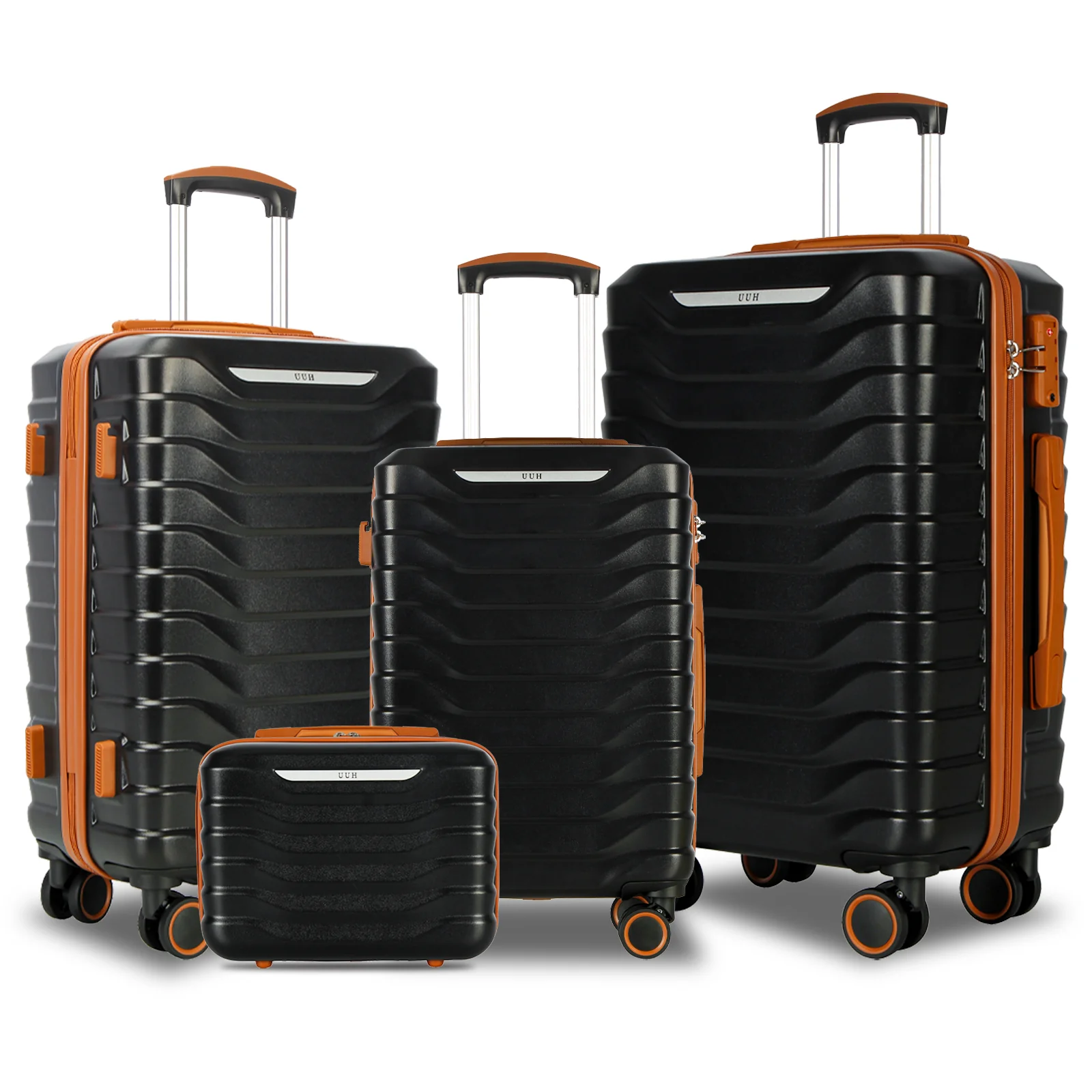 UUH 28-inch Luggage Family Travel 4-Piece Set – Buy 1 Get 3 Free (Includes 24/20/13-Inch)