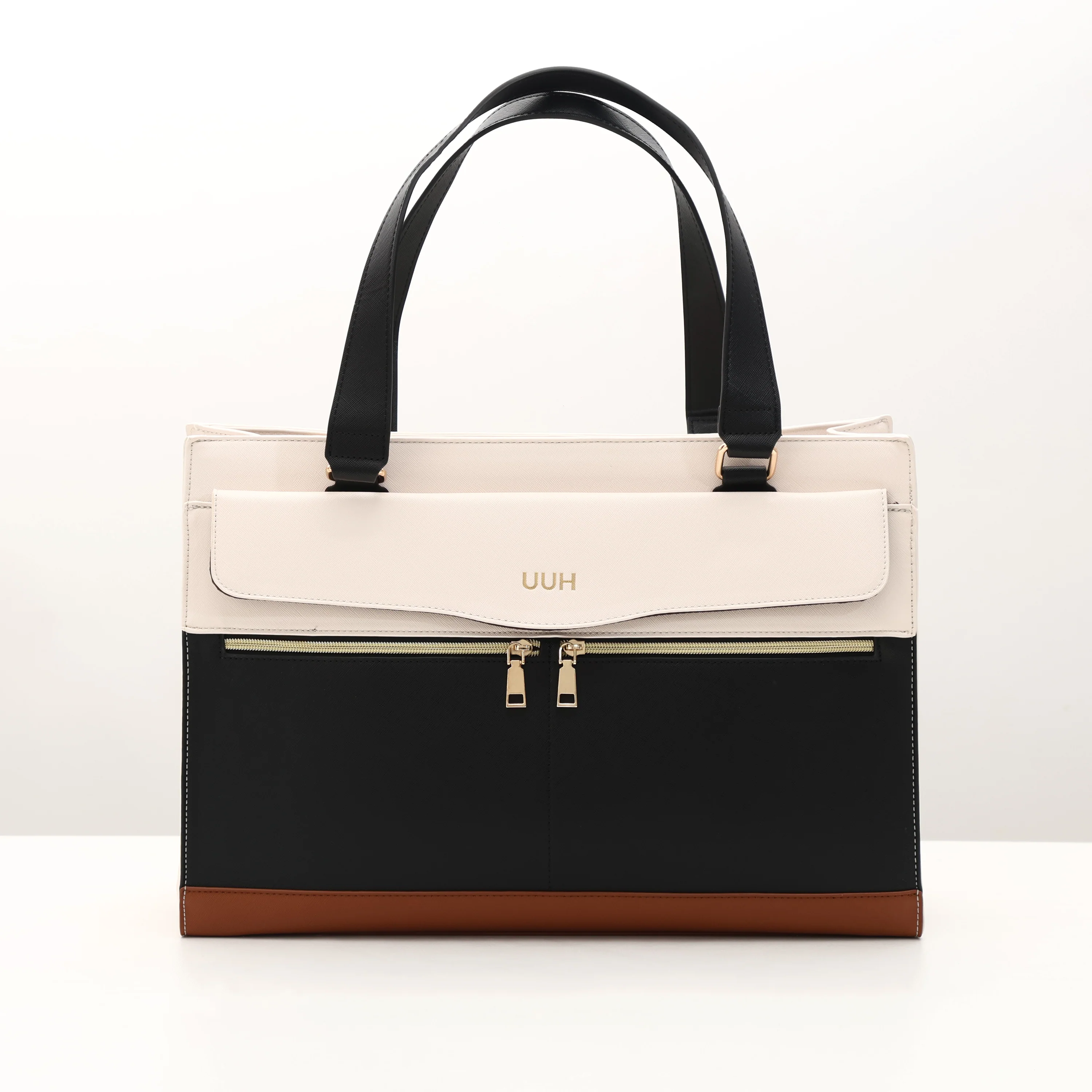 UUH-Travel Leather Tote with Pouch