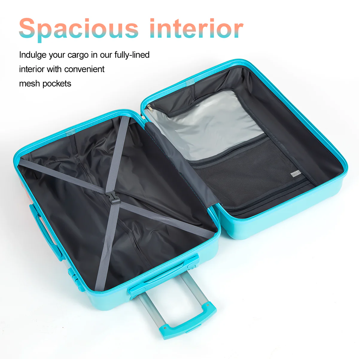 UUH 28-inch Luggage Family Travel 4-Piece Set – Buy 1 Get 3 Free (Includes 24/20/13-Inch)