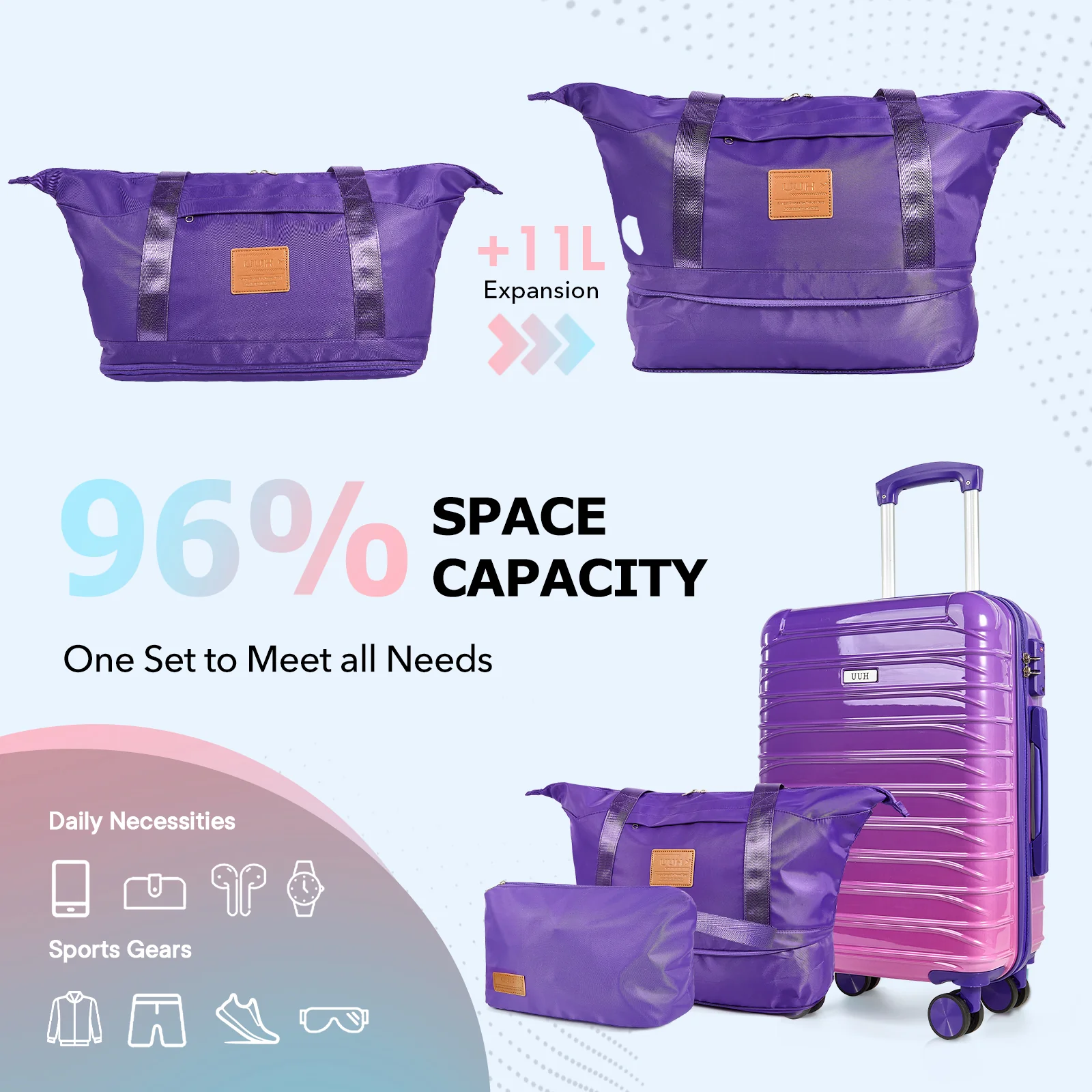 UUH- Canvas bag+Toiletry bag