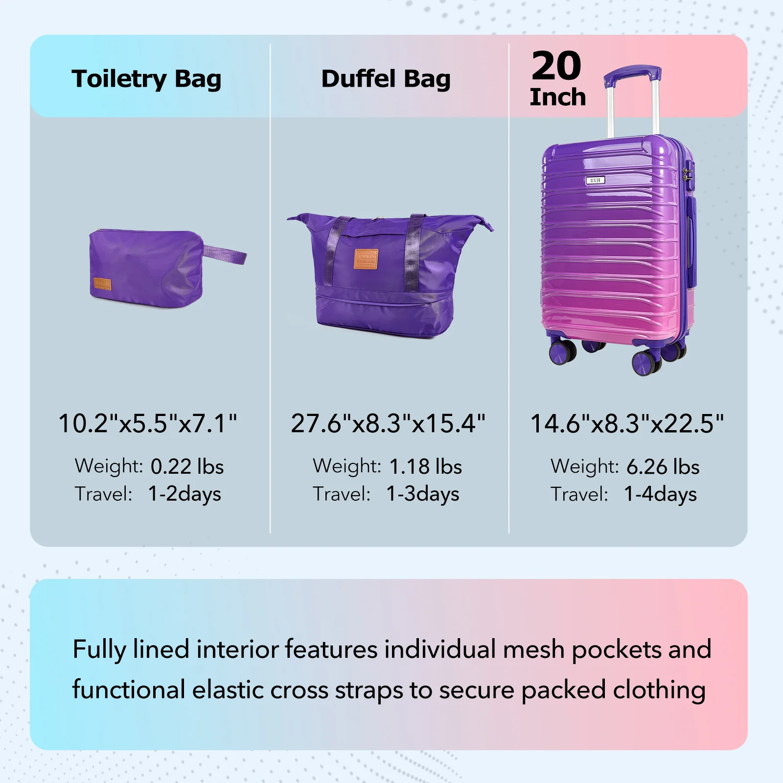 UUH- Canvas bag+Toiletry bag