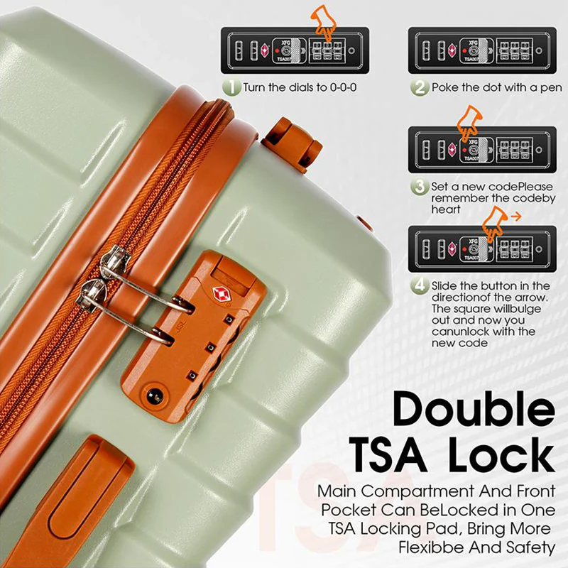 UUH 28-inch Luggage Family Travel 4-Piece Set – Buy 1 Get 3 Free (Includes 24/20/13-Inch)