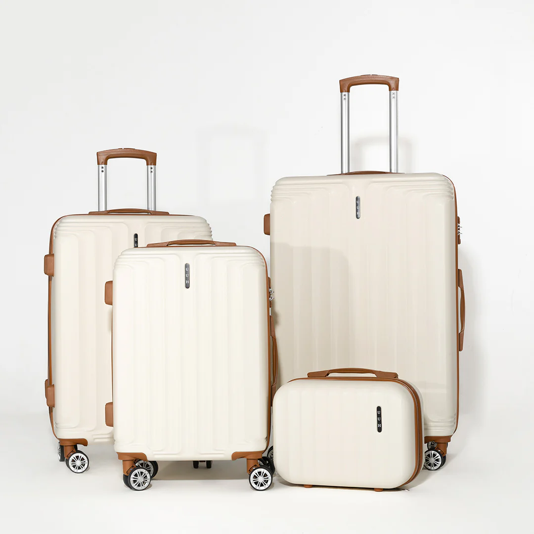 UUH 28-inch Vertical Luggage Family Travel 4-Piece Set – Buy 1 Get 3 Free (Includes 24/20/13-Inch)