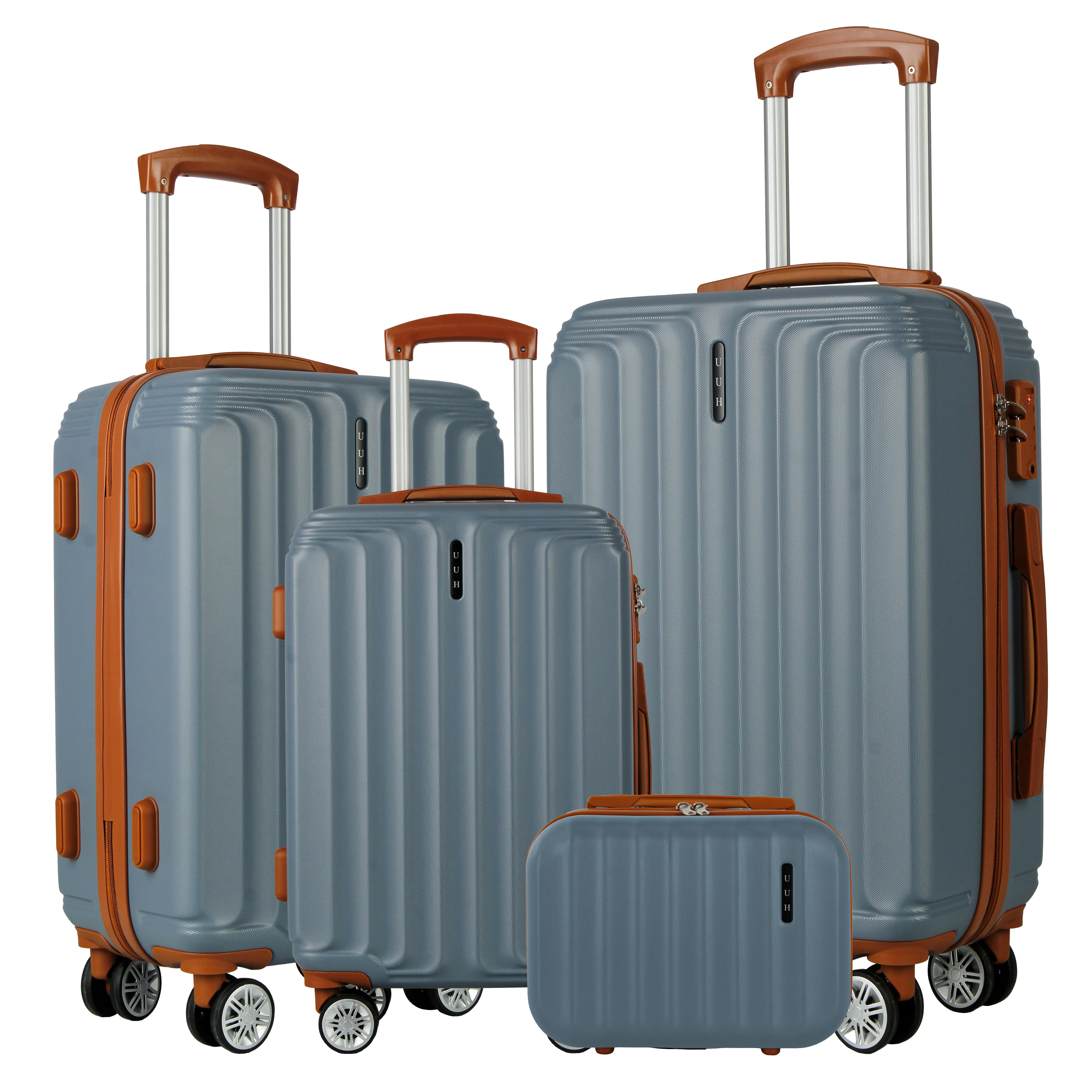 UUH Luggage Sets with TSA Locks - 3pcs/4pcs/6pcs Suitcases Sets-Travel and Moving Set