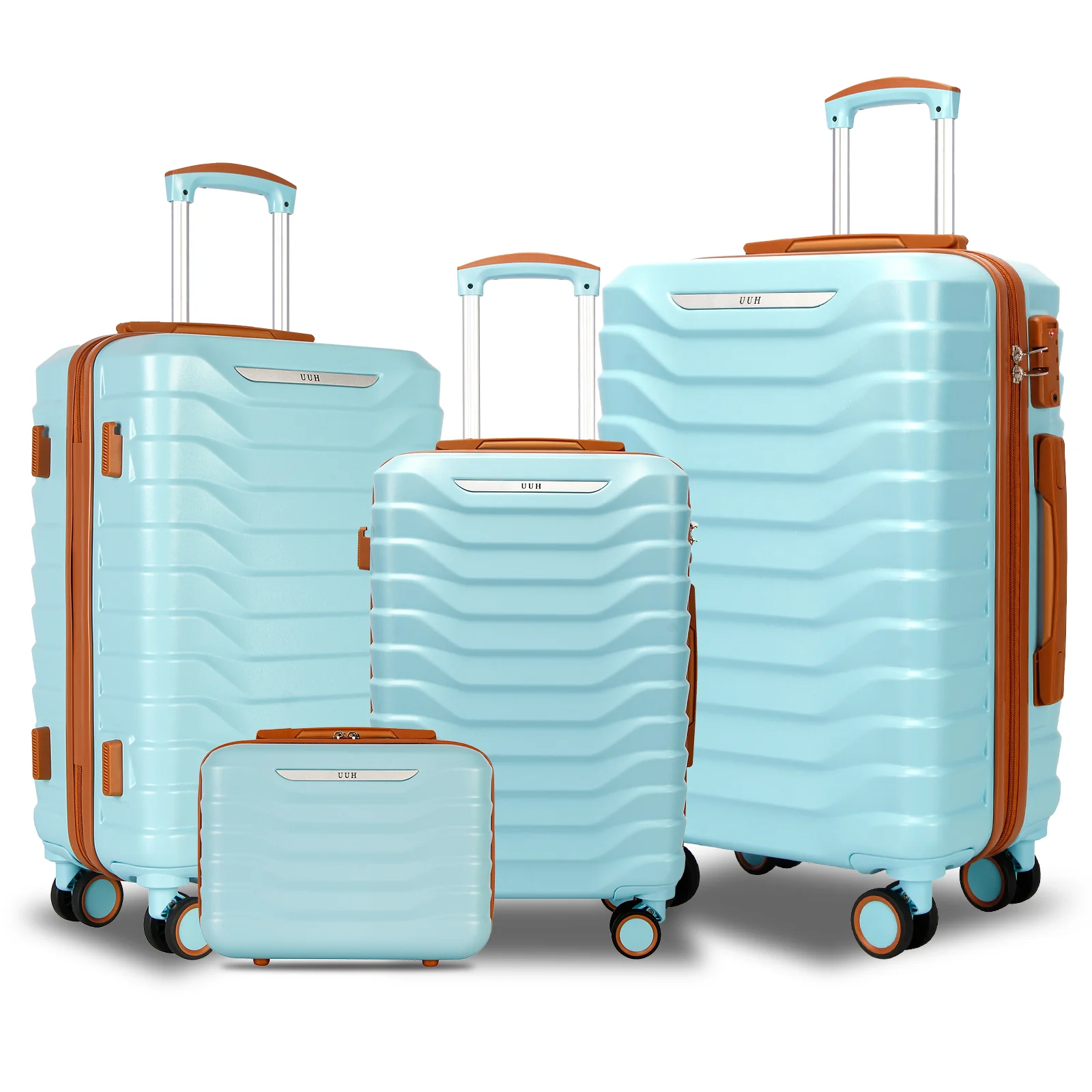 UUH 28-inch Luggage Family Travel 4-Piece Set – Buy 1 Get 3 Free (Includes 24/20/13-Inch)