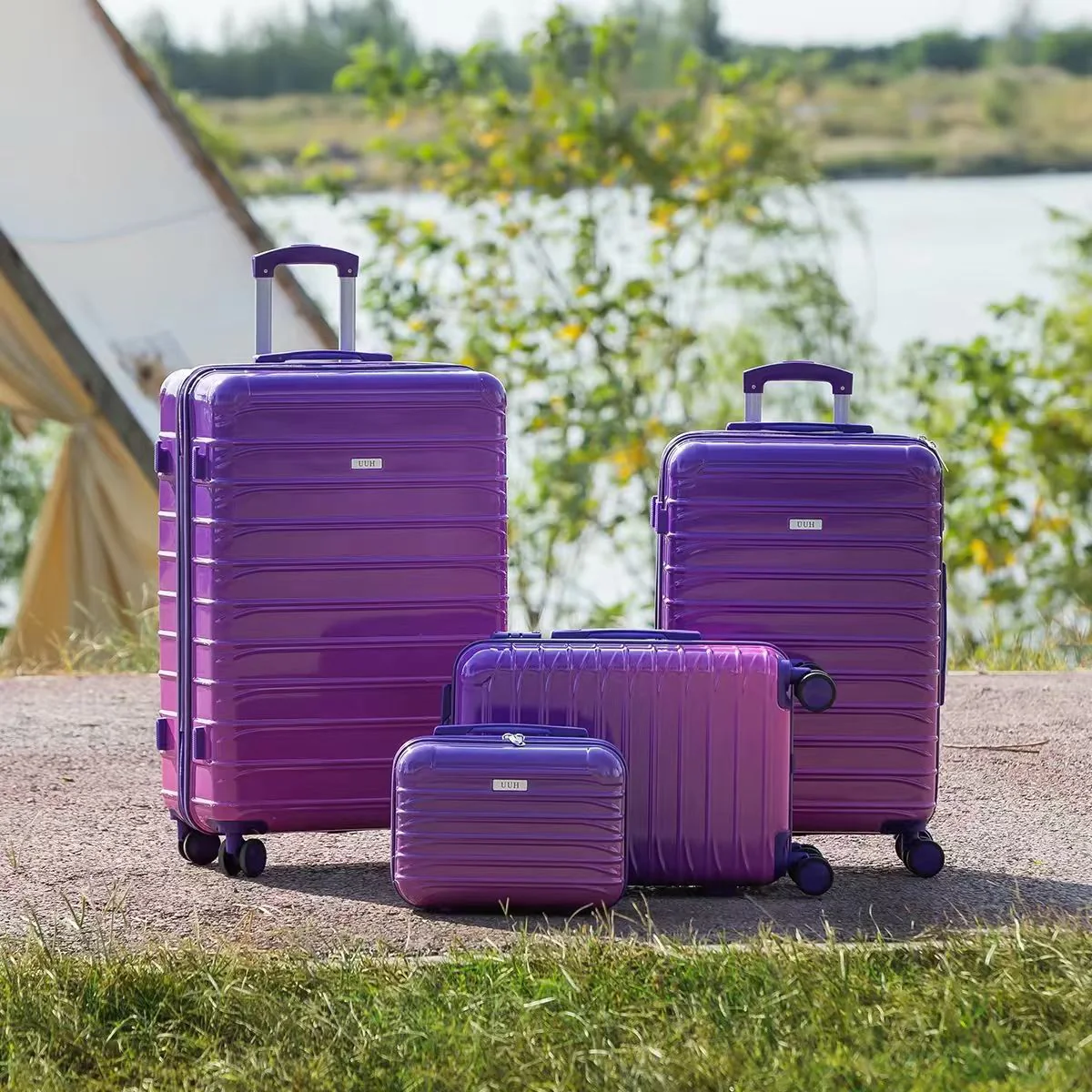 UUH Luggage Sets with TSA Locks - 3pcs/4pcs/6pcs Suitcases Sets-Travel and Moving Set