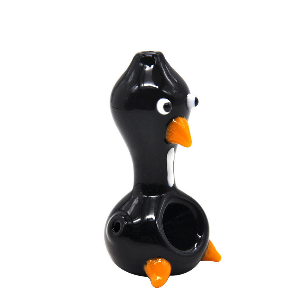 Penguin Glass Spoon Pipe - PuffingBird CA