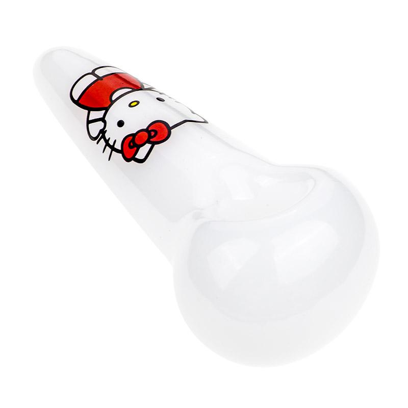 Hello Kitty White Glass Pipe - PuffingBird CA