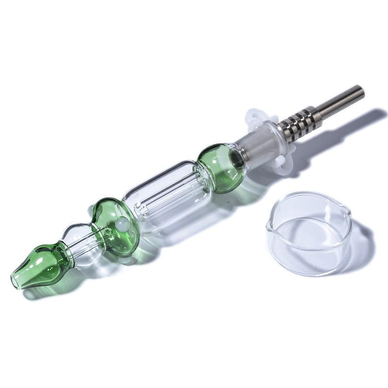 10mm Glass Dab Straw Zipper Pouch Packaging - PuffingBird CA