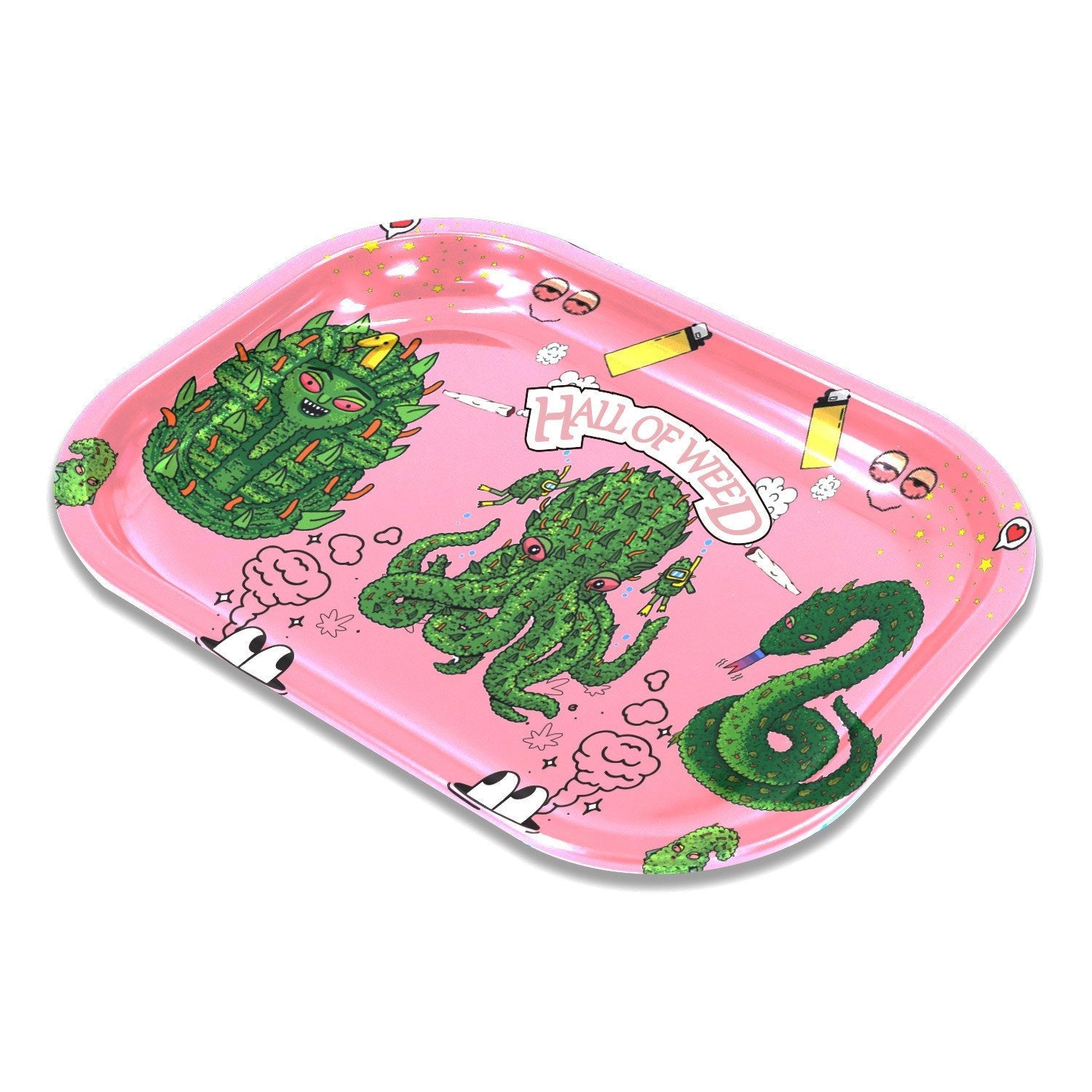 Multi Pattern Portable Tinplate Rolling Tray - PuffingBird CA