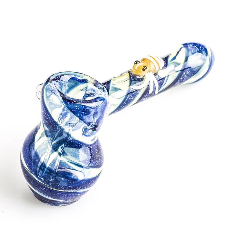 Bee Pattern Glass Hammer Bubbler - PuffingBird CA