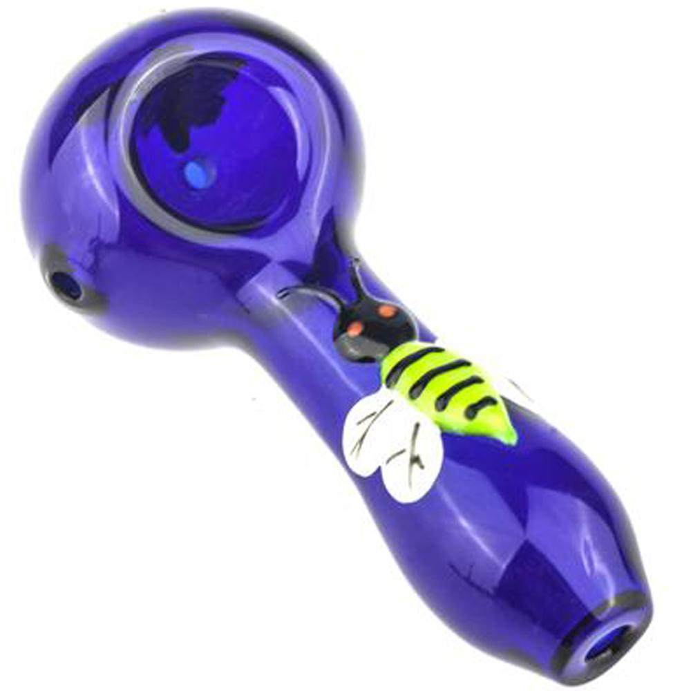 Glow In The Dark Bee Pipe - PuffingBird CA