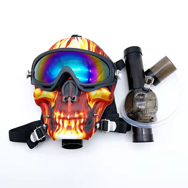 Sun Glasses Skull Fabric Gas Mask Bong w/ Water Pipe - PuffingBird CA