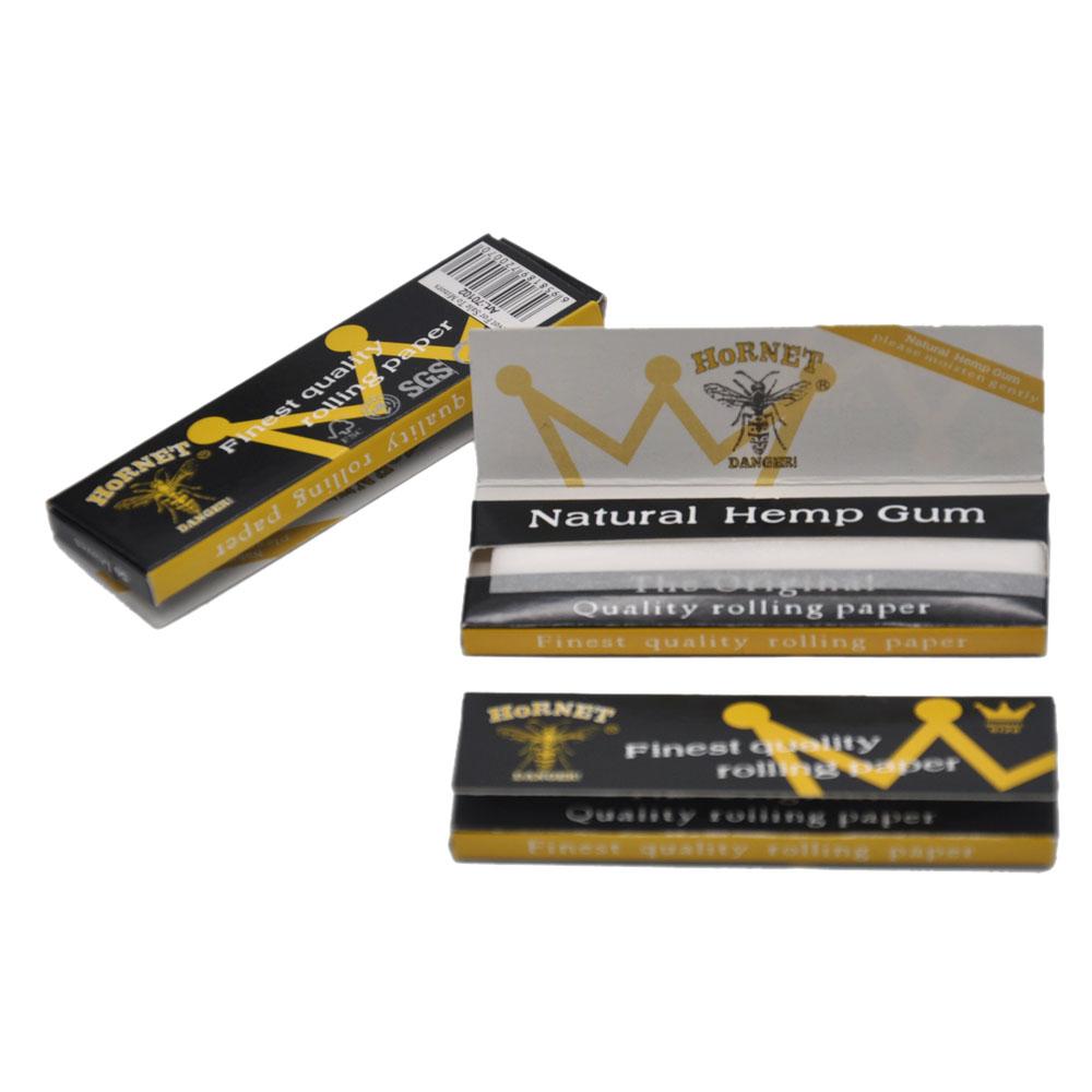 Hornet Black King Size Natural Rolling Paper 5 Booklets - PuffingBird CA