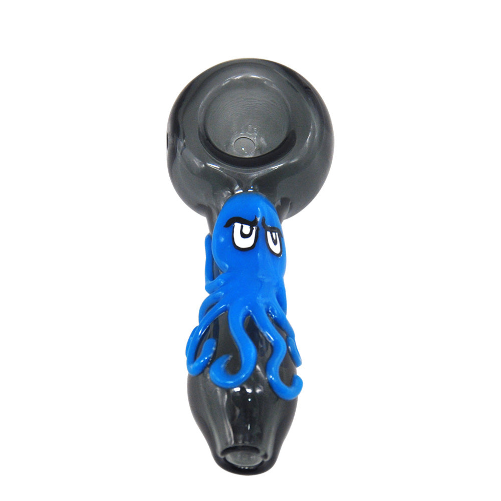 Glow-In-The-Dark Octopus Glass Pipe - PuffingBird CA