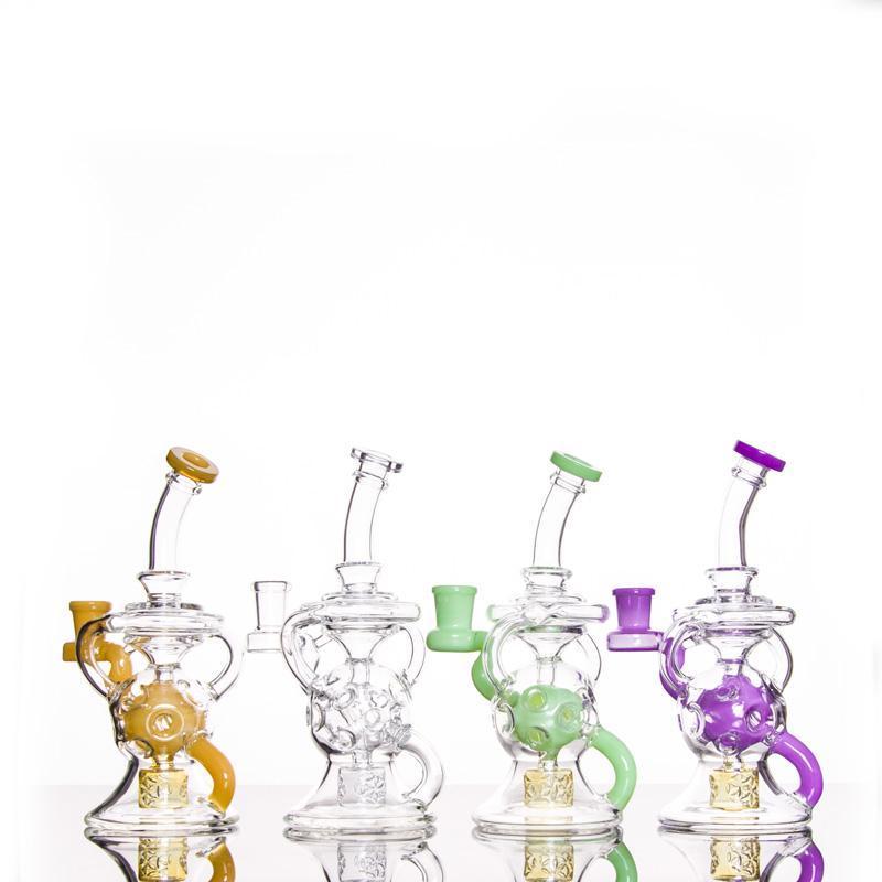 8 Inch 3 Fumed Dab Rig SOL EXO FTK F14.5mm - PuffingBird CA
