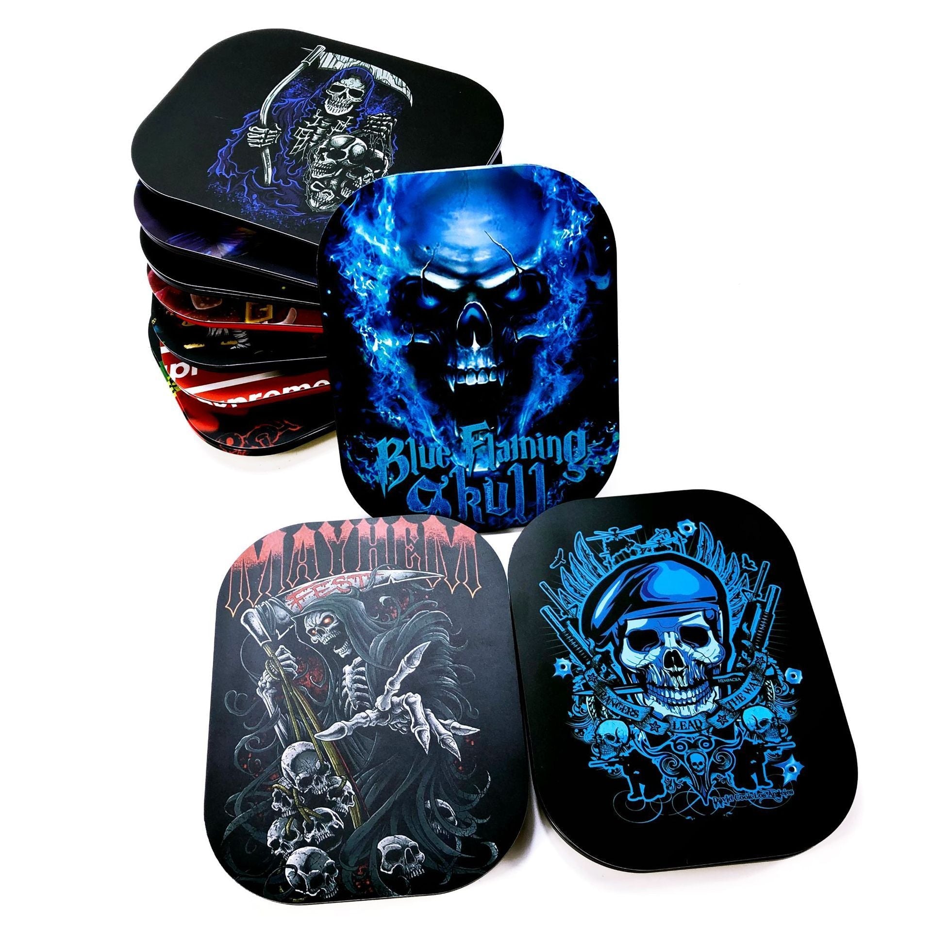 Cool Cover Tobacco Metal Hand Rolling Tray - PuffingBird CA