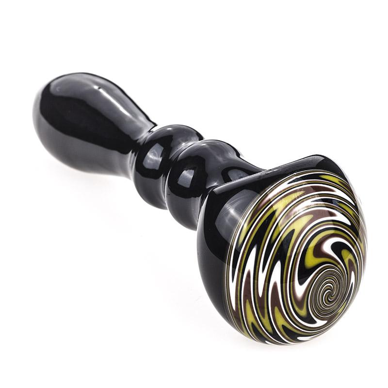 Swirl Pattern Glass Spoon Pipe - PuffingBird CA