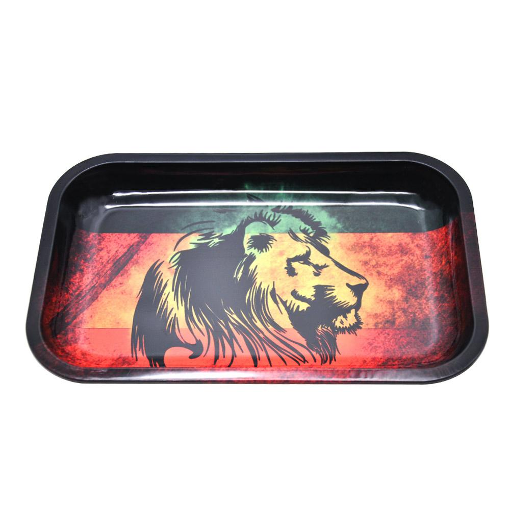 Rasta Lion Theme Rolling Tray - PuffingBird CA
