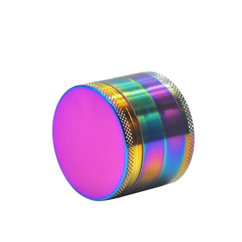 Rainbow Zinc Alloy Mill Weed Grinder - PuffingBird CA