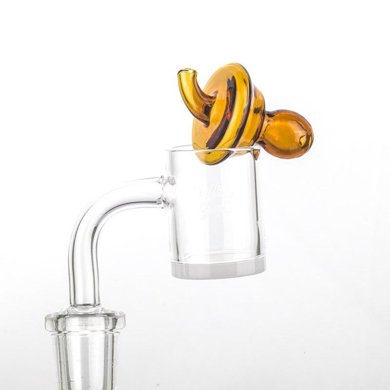 Yellow Glass Dab Carb Cap - PuffingBird CA