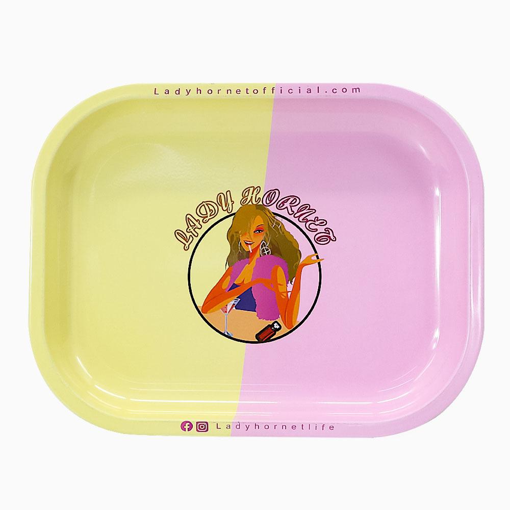 Popular Pattern Tinplate Metal Cigarette Rolling Tray - PuffingBird CA