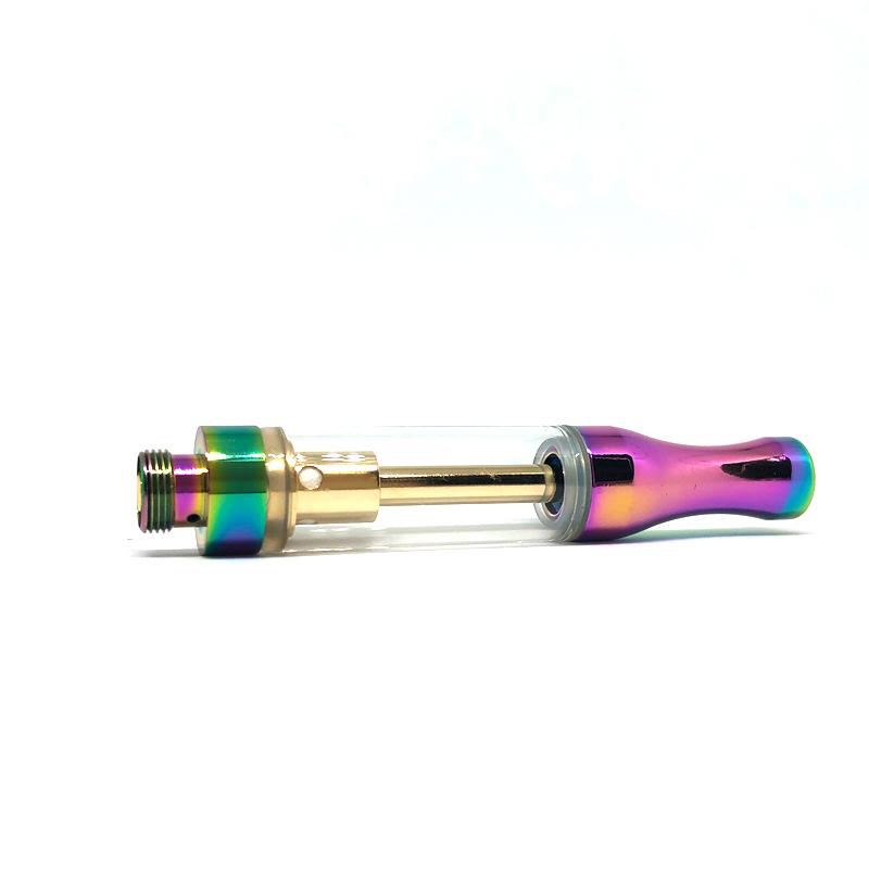 Iridescent Round Metal Tip 510 Thread Cartridge With Color Base - PuffingBird CA