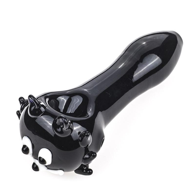 Black Glass Spoon Pipe - PuffingBird CA