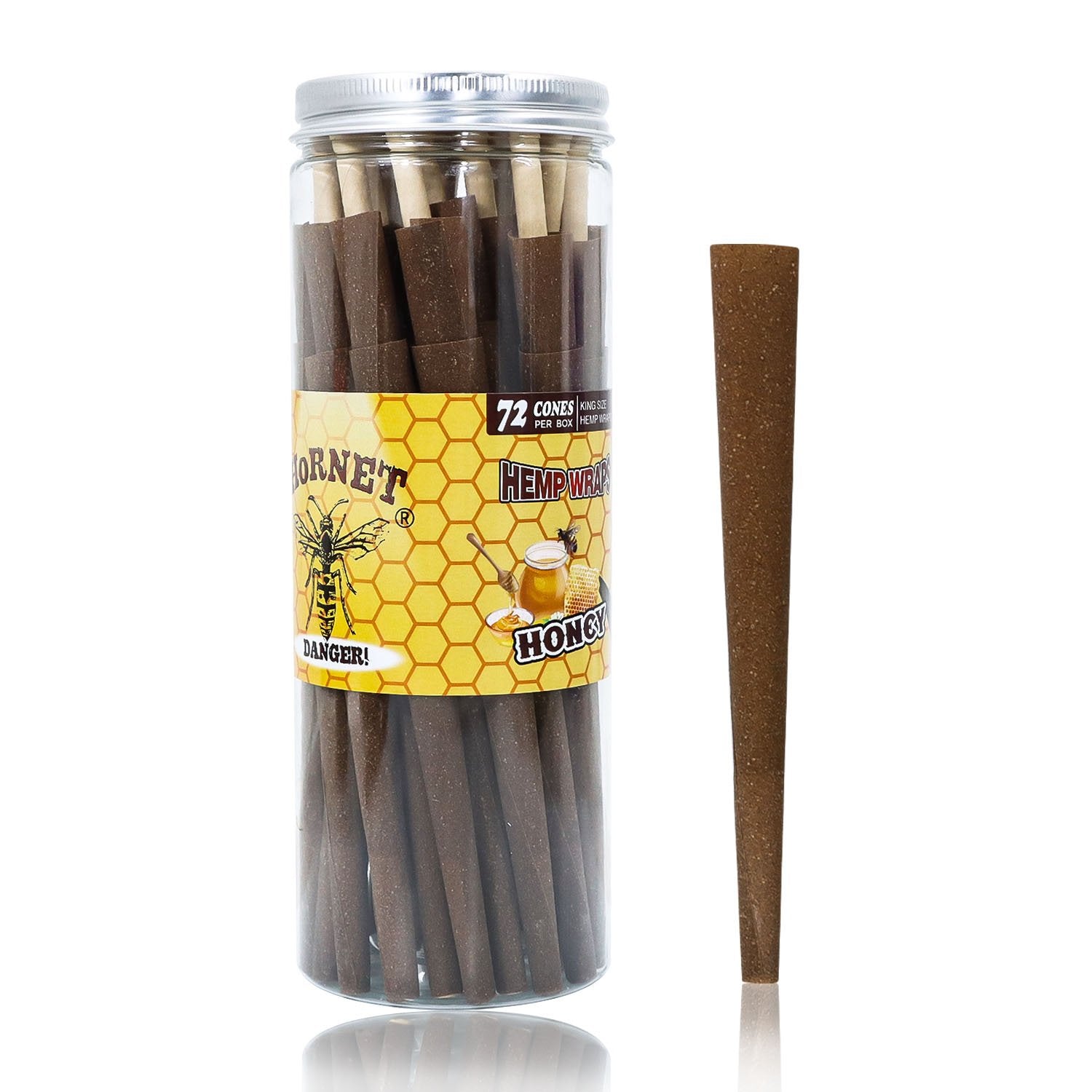 Honey Flavored Brown Cigar Skin Pre-Rolled Cones - Pack of 72 - PuffingBird CA