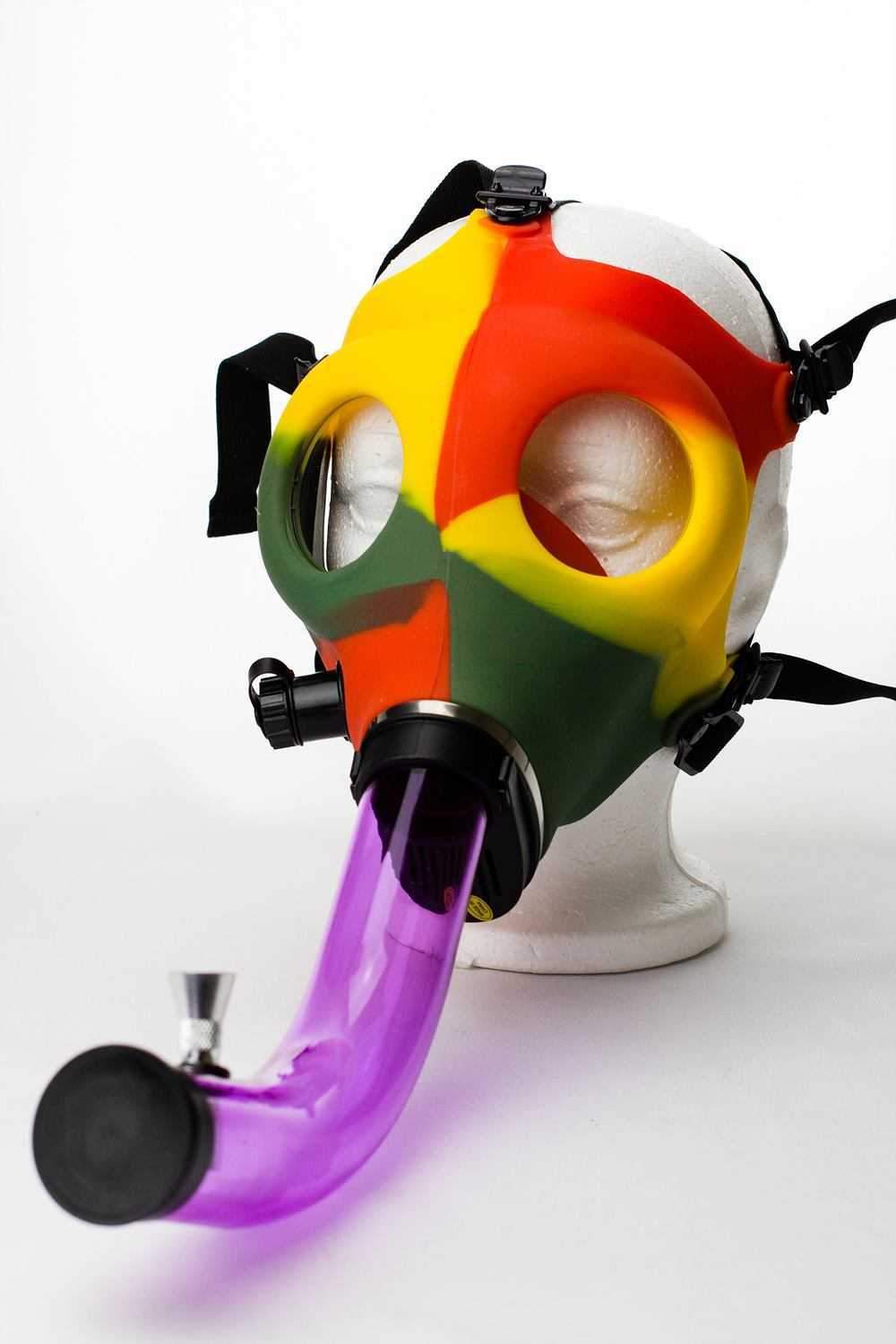Silicone Gas Mask acrylic bong - PuffingBird CA
