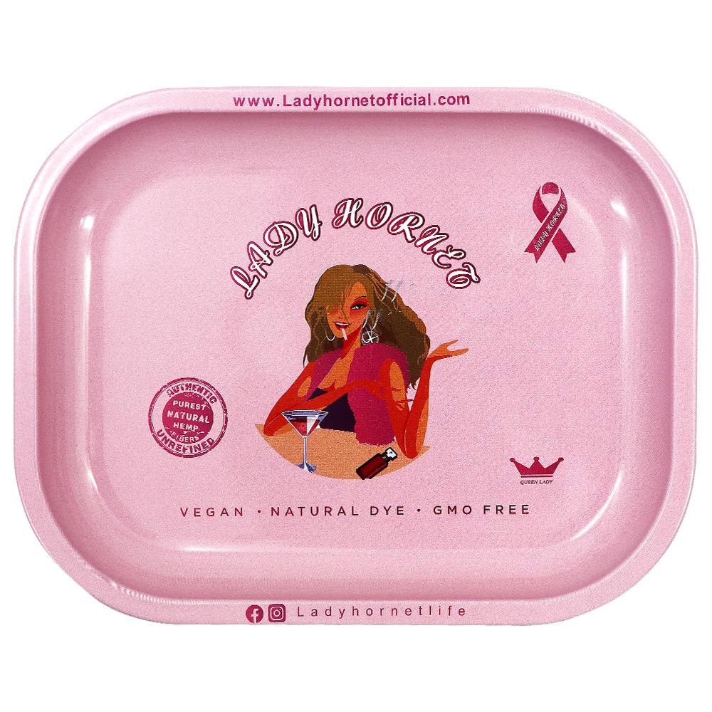 Pink Lady Tinplate Cigarette Rolling Tray - PuffingBird CA