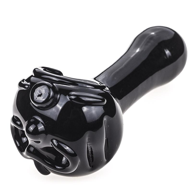 Totem Theme Black Glass Pipe - PuffingBird CA