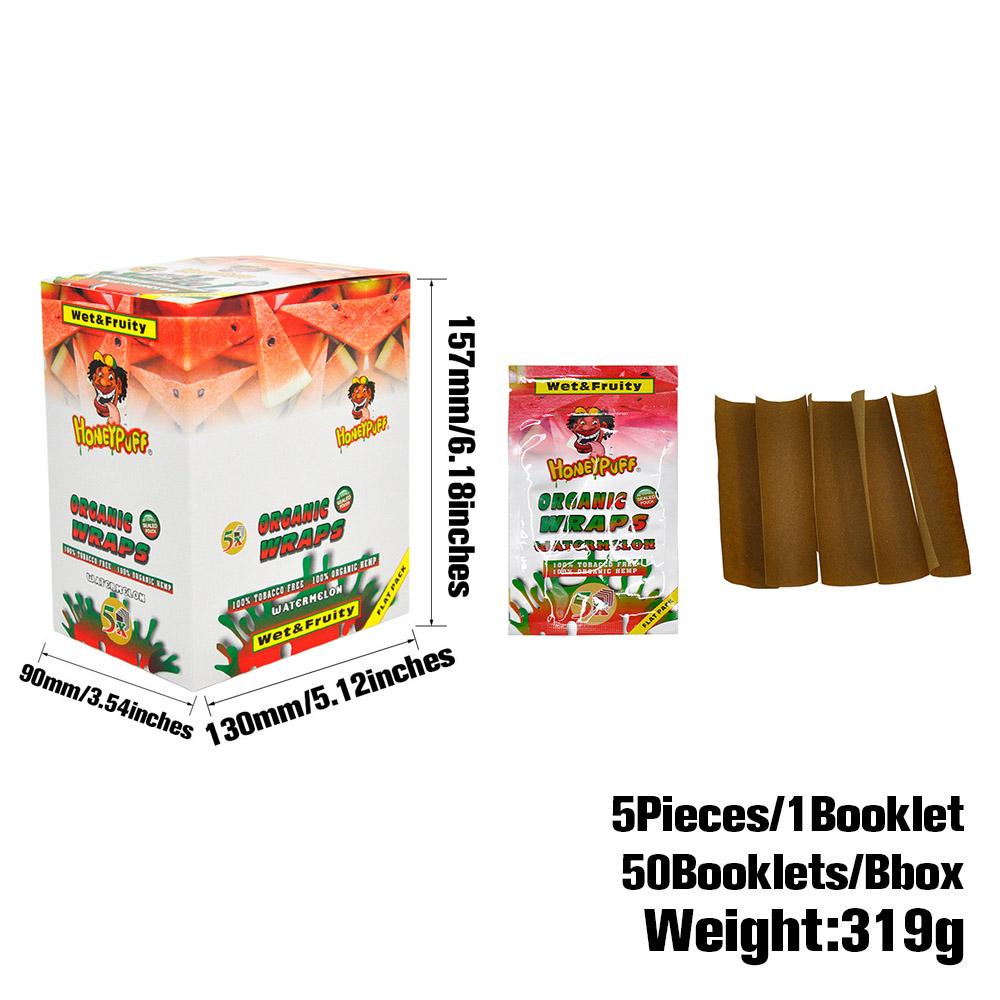 HoneyPuff Watermelon Organic Rolling Papers - 50 Packs - PuffingBird CA