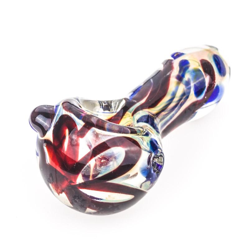Colorful Glass Spoon Pipe - PuffingBird CA