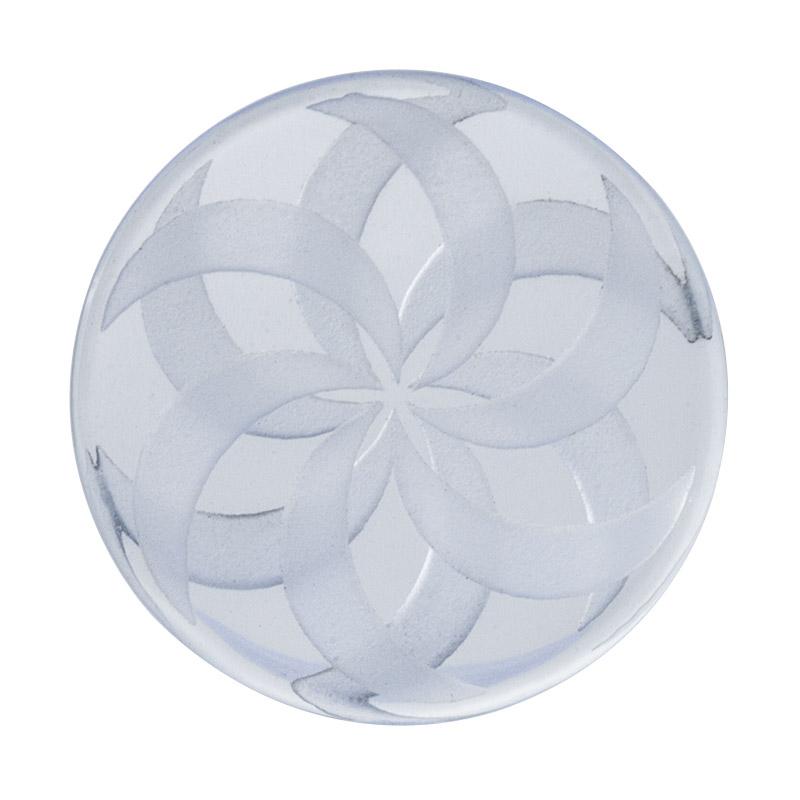 White Vortex Quartz Channel Cap 30mm - PuffingBird CA