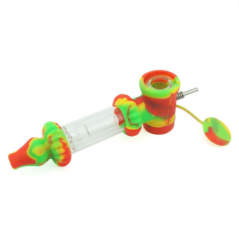 2 in 1 Silicone Nectar Collector Pipe - PuffingBird CA