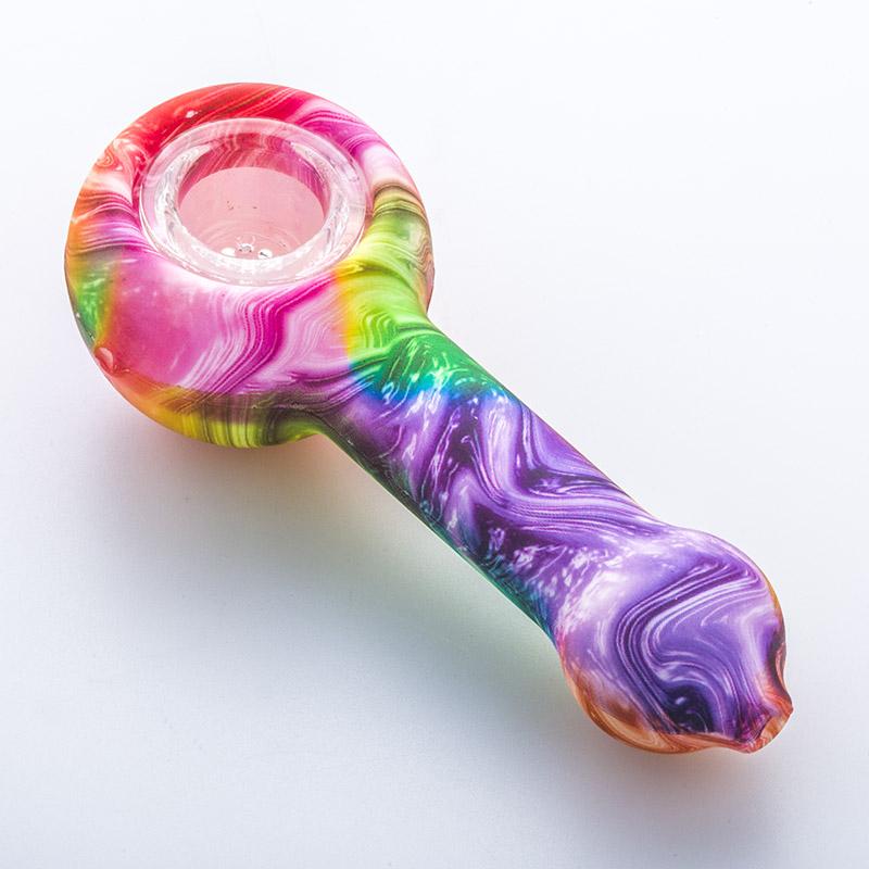Trippy Silicone Spoon Pipe - PuffingBird CA