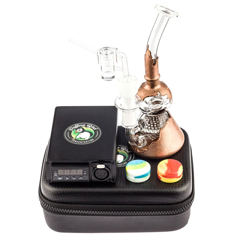 Quartz Enail W/ Paint Coated Honeycomb Dab Rig - PuffingBird CA
